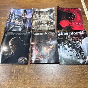 Game Informer approx 2013 lot of 6 Magazines